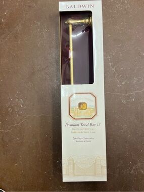 baldwin Polished Gold Towel Bar - 18"